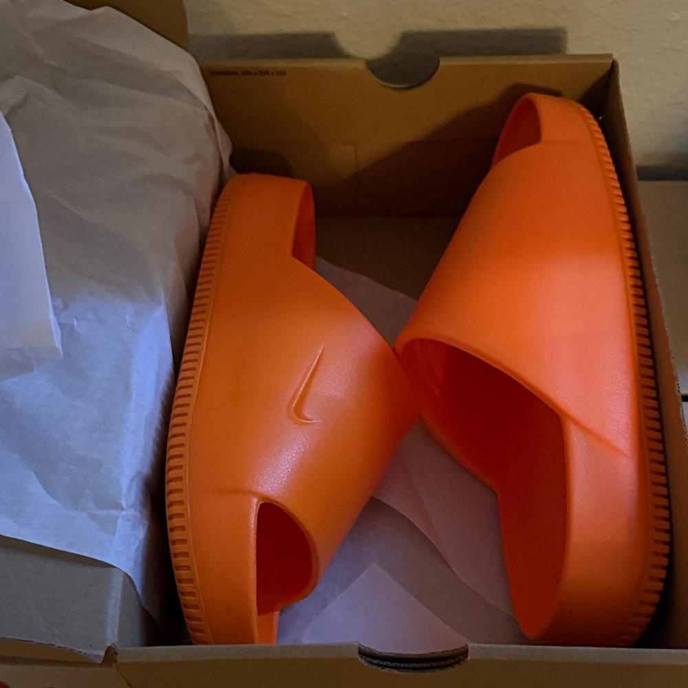 Nike Men's Orange Slides